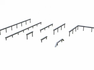 Skatepark Collection 3D Model