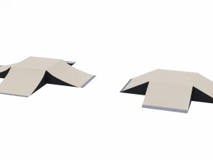 Skatepark Fly Boxes-Kollektion 3D Modell