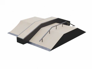 Skatepark Fun Box Collection 3D Model