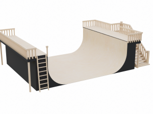 Skatepark Halfpipe Collection Modelo 3D
