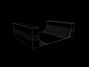 Skatepark Halfpipe Collection Modelo 3D