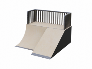 Skatepark Quarter Pipe Collection Model 3D
