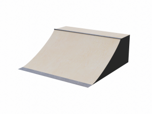 Skatepark Quarter Pipe Collection Model 3D