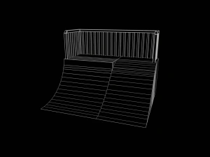 Colecci&oacute;n Skatepark Quarter Pipe Modelo 3D