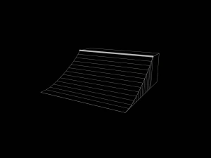 Colecci&oacute;n Skatepark Quarter Pipe Modelo 3D