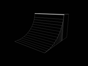 Skatepark Quarter Pipe Collection Model 3D