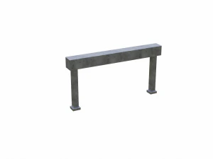Skatepark Grind Rail Collection 3D Model