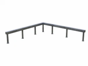 Skatepark Grind Rail Collection 3D Model