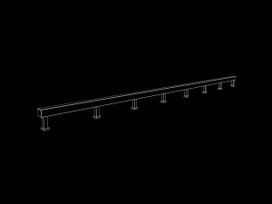 Skatepark Grind Rail Collection 3D Модель