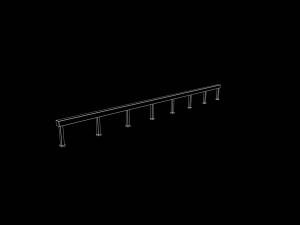 Skatepark Grind Rail Collection 3D Модель