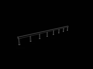 Skatepark Grind Rail Collection 3D Model