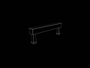 Skatepark Grind Rail Collection 3D Модель