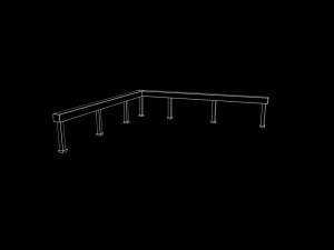 Skatepark Grind Rail Collection 3D Модель