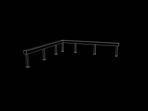 Skatepark Grind Rail Collection 3D Model