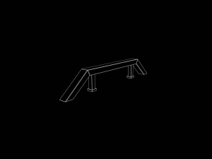 Skatepark Grind Rail Collection 3D Model