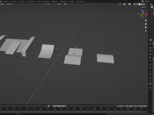 Skatepark Miscellaneous Ramps Collection Model 3D