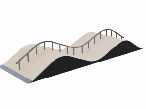 Skatepark Miscellaneous Ramps Collection Model 3D