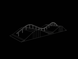 Skatepark Miscellaneous Ramps Collection Model 3D