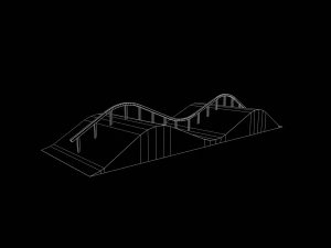 Skatepark Miscellaneous Ramps Collection 3D Model