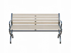 City Park Bench 3D Model