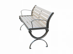City Park Bench 3D Model