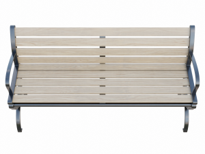 City Park Bench 3D Model