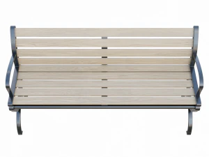 City Park Bench 3D Model