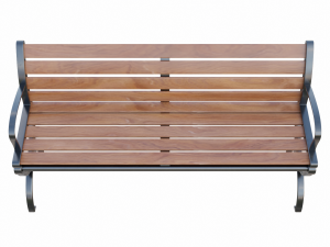 City Park Bench 3D Model