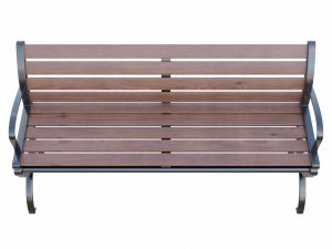 City Park Bench 3D Model