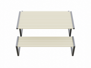 City Outdoor Table Modèle 3D