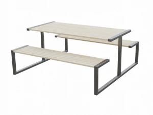 City Outdoor Table 3D Model