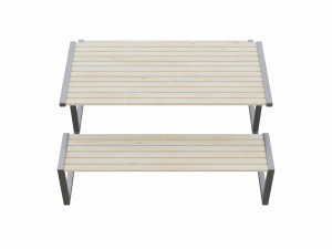 City Outdoor Table Modèle 3D
