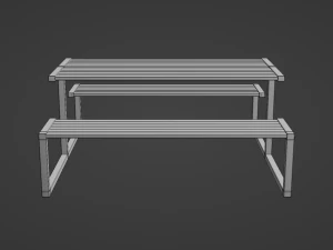 City Outdoor Table 3D Model