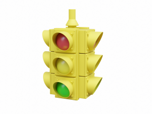 4-Way Traffic Light 3D-Modell