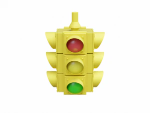 4-Way Traffic Light 3D Model