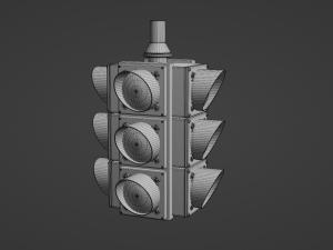 4-Way Traffic Light 3D Модель