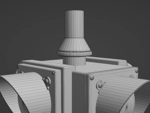 4-Way Traffic Light 3D Model