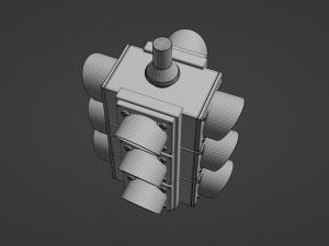 4-Way Traffic Light 3D Модель