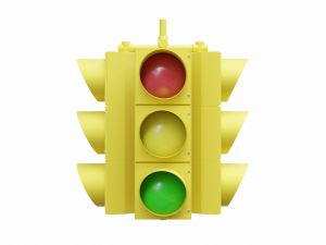 4-Way Traffic Light 2 Modelo 3D