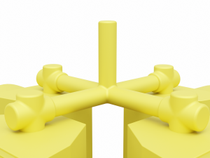 4-Way Traffic Light 2 Modelo 3D