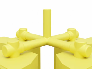 Semaforo a 4 direzioni 2 Modello 3D