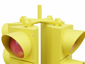 4-Way Traffic Light 2 Modelo 3D