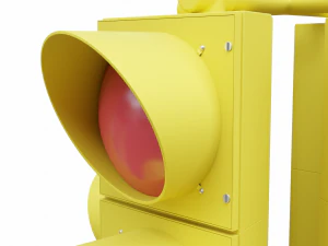 Semaforo a 4 direzioni 2 Modello 3D