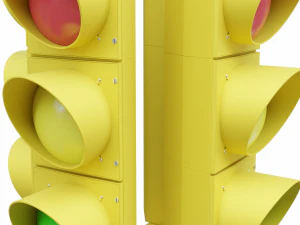 Semaforo a 4 direzioni 2 Modello 3D