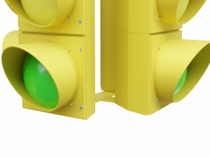 4-Way Traffic Light 2 Modelo 3D