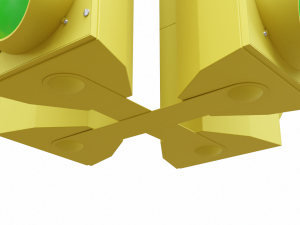 4-Way Traffic Light 2 Modelo 3D