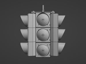 4-Way Traffic Light 2 Modelo 3D