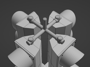 4-Way Traffic Light 2 Modelo 3D