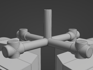 4-Way Traffic Light 2 Modelo 3D