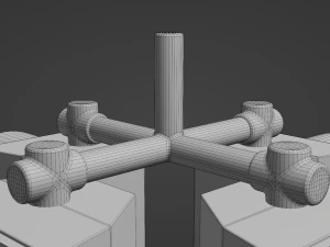 Semaforo a 4 direzioni 2 Modello 3D